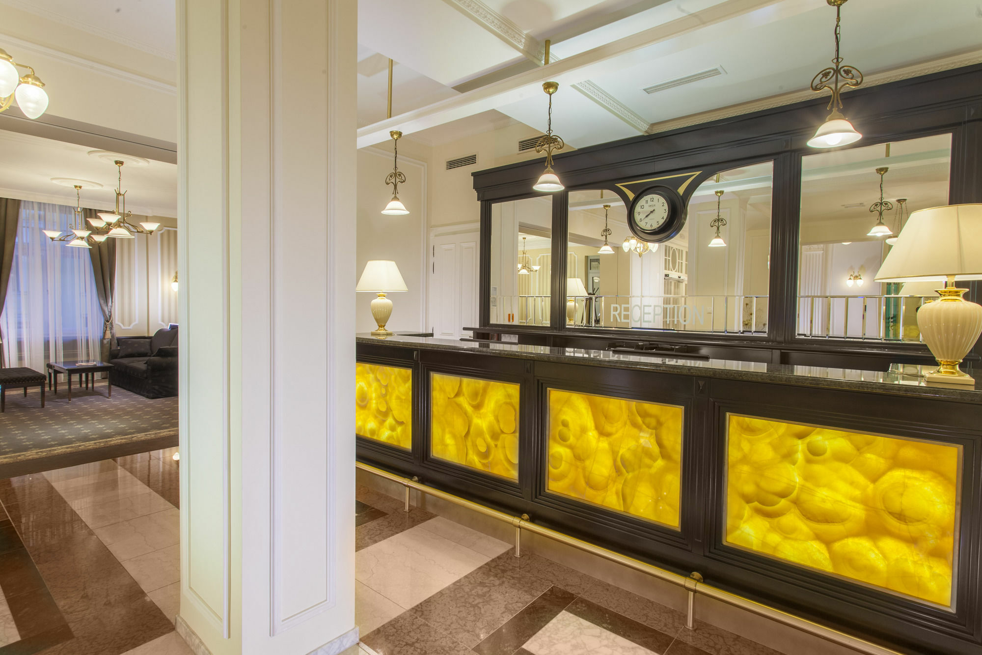 Luxury Spa Hotel Olympic Palace Karlovy Vary Exterior photo The lobby of the hotel